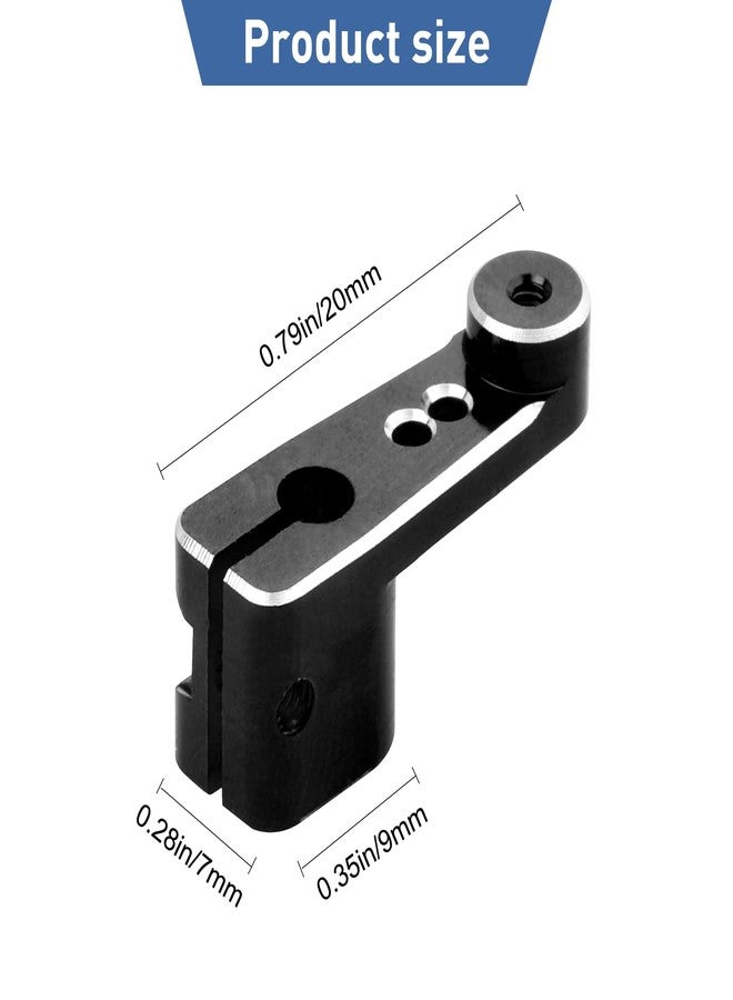 FriHobby Aluminum Servo Horn Arm for Axial SCX24 Servo AS-1 AXI31619 (Black) - Image 5